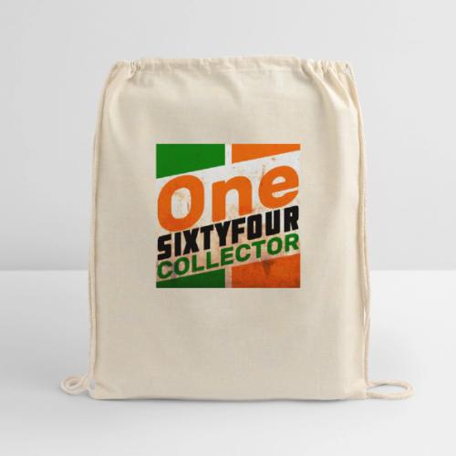 One Sixty Four -- vintage oil inspired design - Cotton Drawstring Bag
