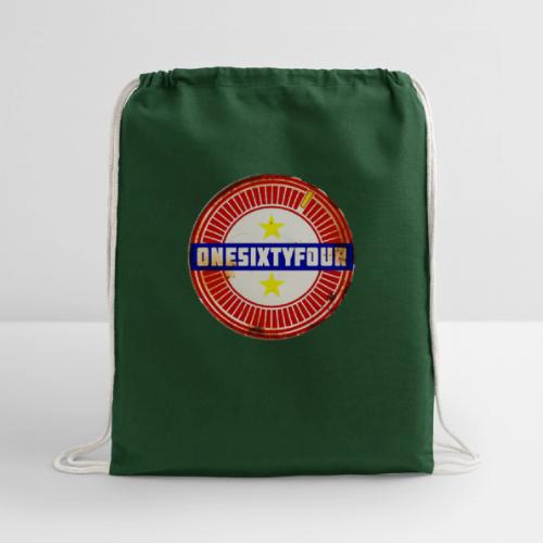 One Sixty Four -- vintage inspired design - Cotton Drawstring Bag