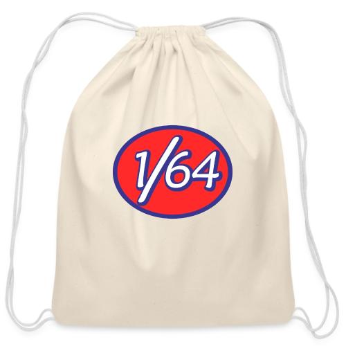 One Sixty Four -- vintage auto inspired oval - Cotton Drawstring Bag