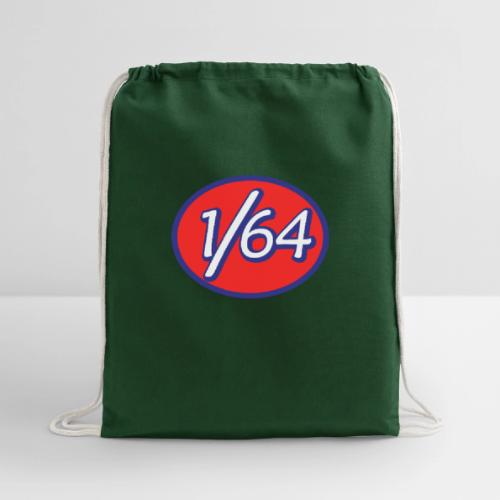 One Sixty Four -- vintage auto inspired oval - Cotton Drawstring Bag