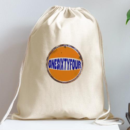 One Sixty Four --vintage auto inspired orange - Cotton Drawstring Bag