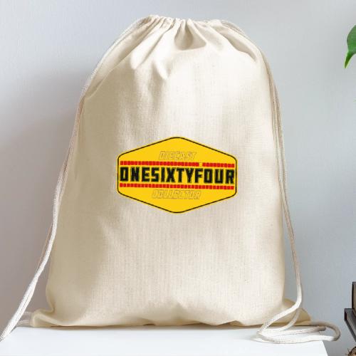 One Sixty Four -- vintage auto inspired yellow - Cotton Drawstring Bag