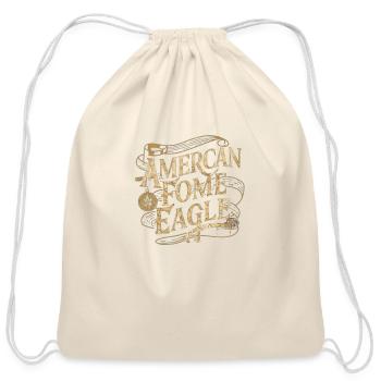 The American Eagle is Back - Cotton Drawstring Bag - natural - Front