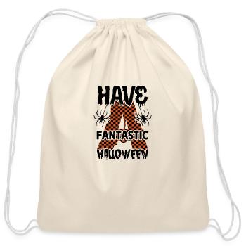 Have A Fantastic Halloween - Cotton Drawstring Bag - natural - Front