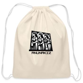Anunakiz Graffiti Anunnaki Queens of Nibiru - Cotton Drawstring Bag - natural - Front
