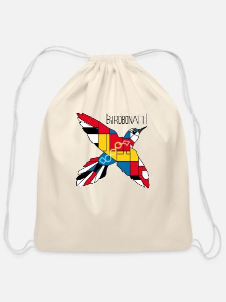 Birdbonatti - Cotton Drawstring Bag - natural