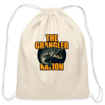 Grangler Nation (Catfish) - Cotton Drawstring Bag - natural - Front