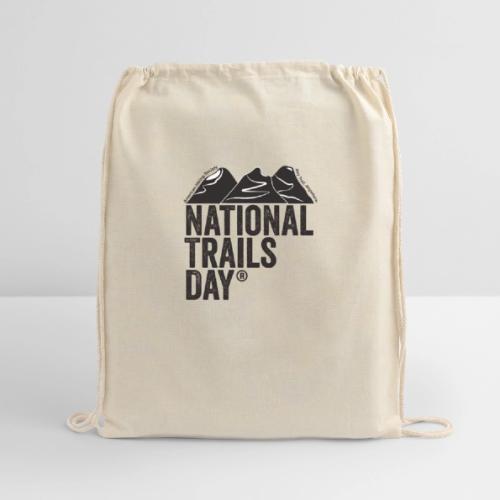 National Trails Day - Cotton Drawstring Bag