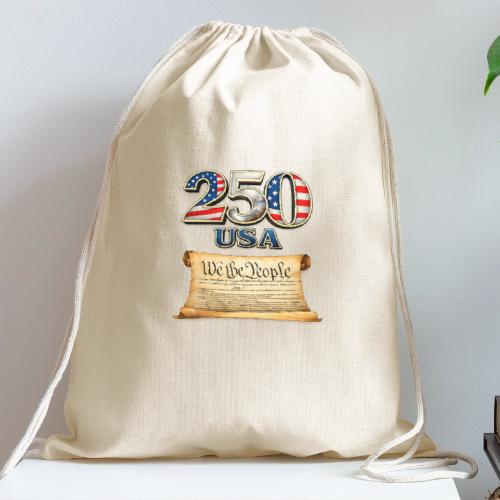 250th anniversary celebration of America - Cotton Drawstring Bag