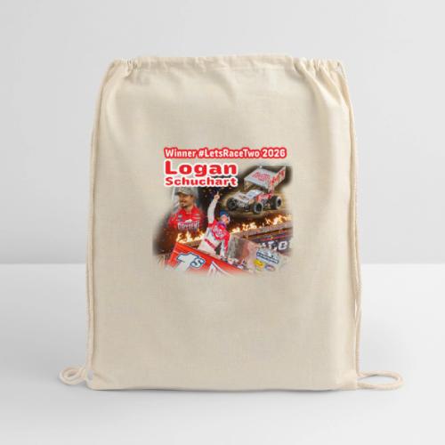 Logan Schuchart #LetsRaceTwo Winner - Cotton Drawstring Bag