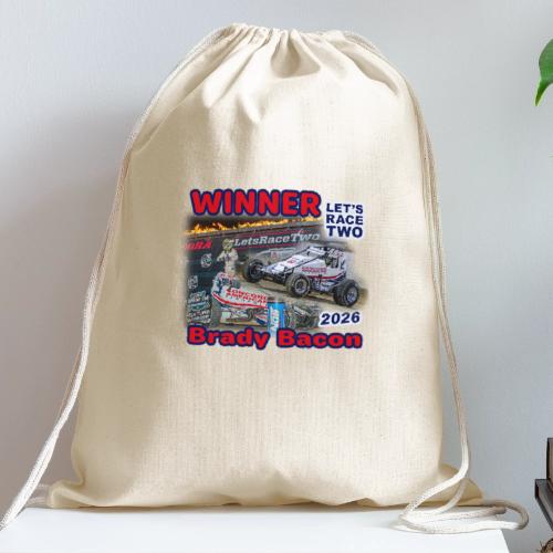 Brady Bacon #LetsRaceTwo Winner - Cotton Drawstring Bag