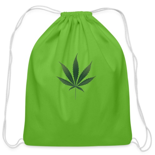 Pot Leaf - Cotton Drawstring Bag
