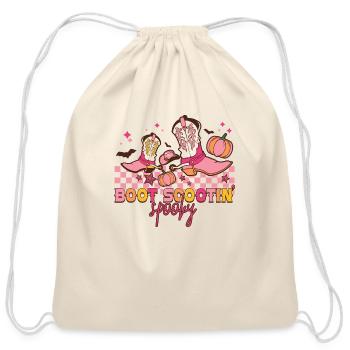 Boot Scootin Spooky - Cotton Drawstring Bag - natural - Front