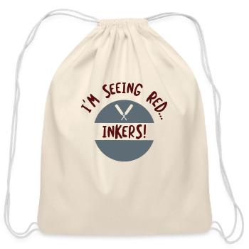 Cricket Im Seeing Red Inkers stars - Cotton Drawstring Bag - natural - Front