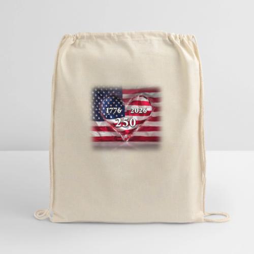 1776-2026 | 250 Years USA - Cotton Drawstring Bag