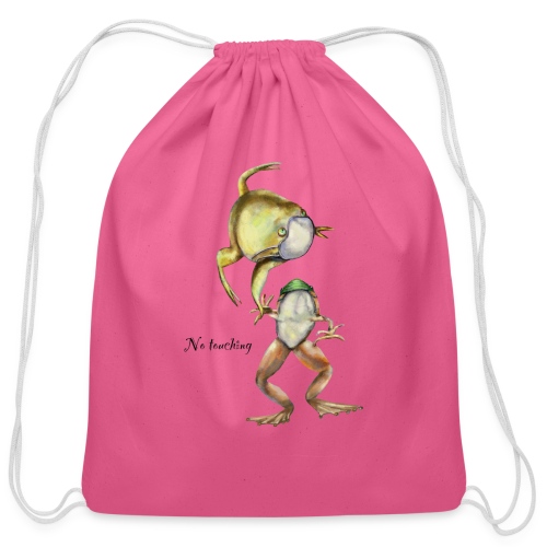 Two frogs - Cotton Drawstring Bag
