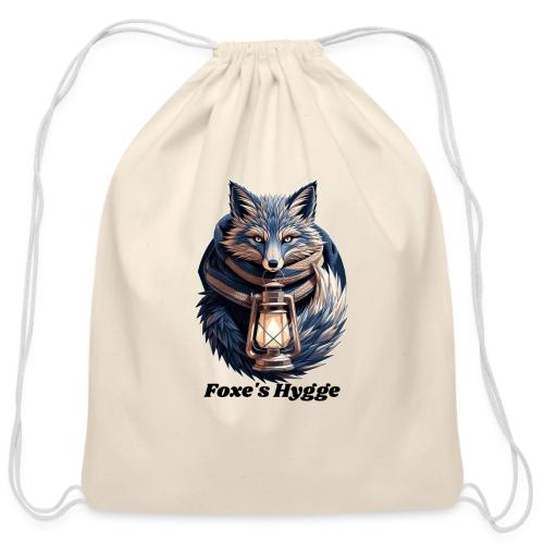 Hygge Ember Fox T-Shirt - Cotton Drawstring Bag