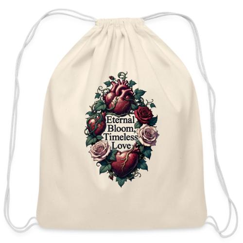 Eternal Bloom Timeless Love Entwined Hearts T-Shir - Cotton Drawstring Bag