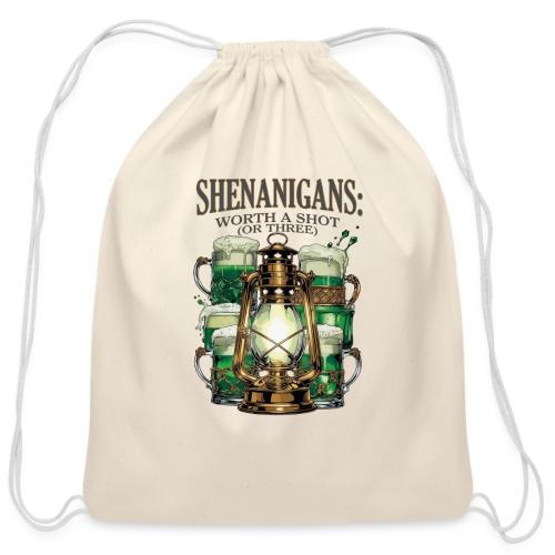 Worth a Shot Lantern Toast Graphic Tee - Cotton Drawstring Bag