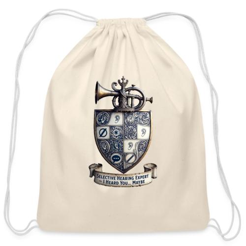 Selective Hearing Expert Crest T Shirt - Cotton Drawstring Bag