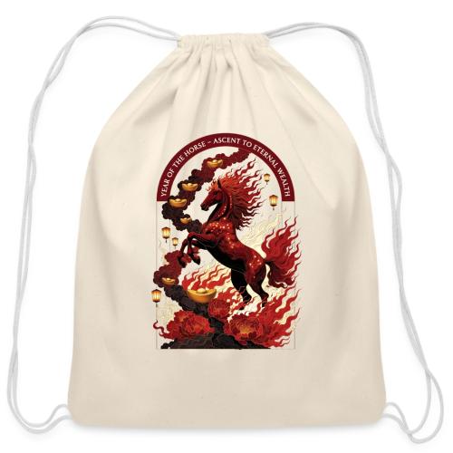 Year of the Horse Rise T Shirt,Lunar New Year Gift - Cotton Drawstring Bag
