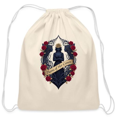 Women’s Day Thorn Crown T Shirt, Gift for Sister - Cotton Drawstring Bag