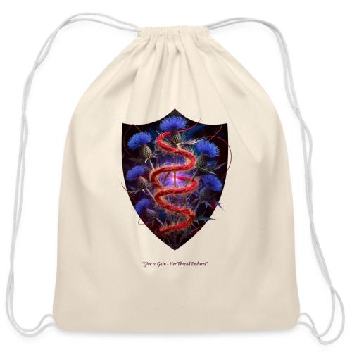 Women’s Day Crimson Thread Matriarch T Shirt, Gift - Cotton Drawstring Bag