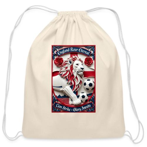 England Lion Soccer T Shirt, Football Pride Gift - Cotton Drawstring Bag