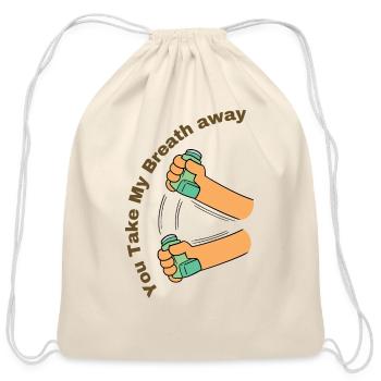 You Take My Breath away - Cotton Drawstring Bag - natural - Front