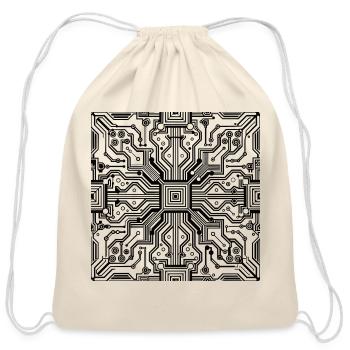 Circuit Core Mesh - Cotton Drawstring Bag - natural - Front