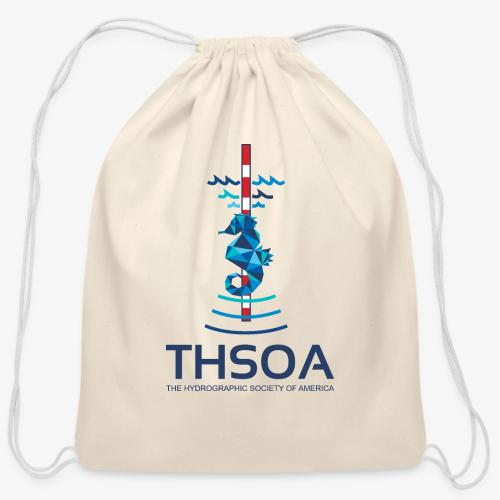 Seahorse Geo Type - Cotton Drawstring Bag
