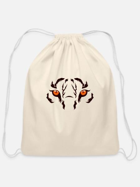 Eye - Cotton Drawstring Bag - natural