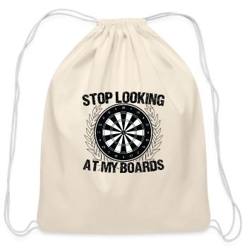 Darts Dart Player - Cotton Drawstring Bag - natural - Front