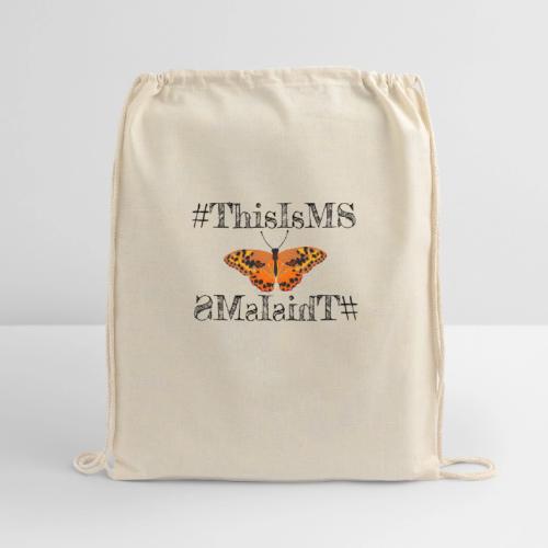 This is MS Selfie Shirt - Cotton Drawstring Bag