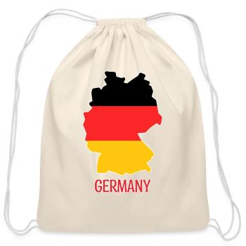 Germany - Cotton Drawstring Bag - natural - Front