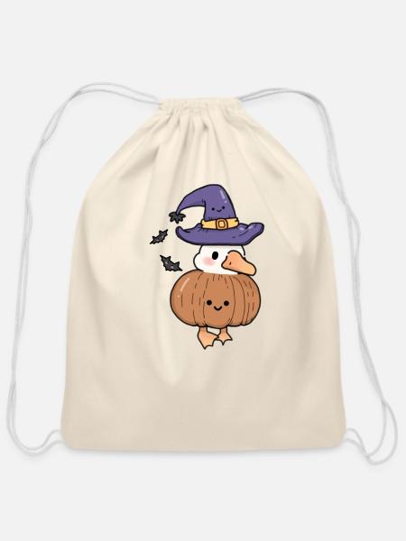 Duckin Pumpump - Cotton Drawstring Bag - natural