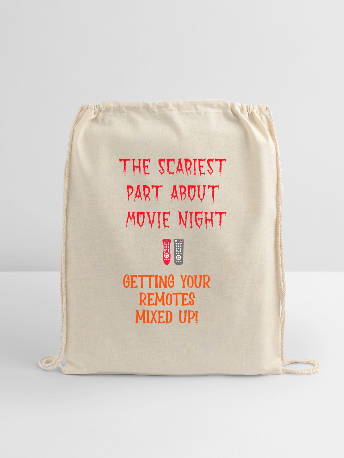 remote mix up - Cotton Drawstring Bag - natural - Front