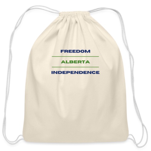 ALBERTA INDEPENDENCE - Cotton Drawstring Bag