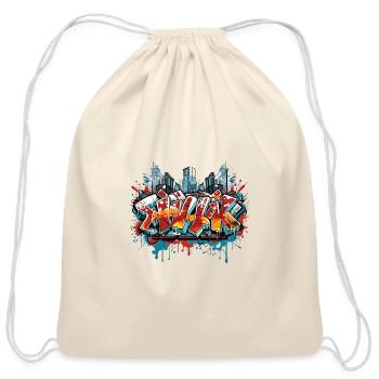 Spray Can Symphony unique Artistic Fashion - Cotton Drawstring Bag - natural - Front