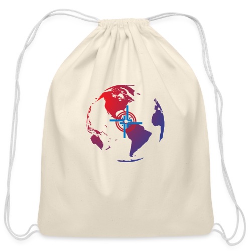 Everywhere Globe - Cotton Drawstring Bag