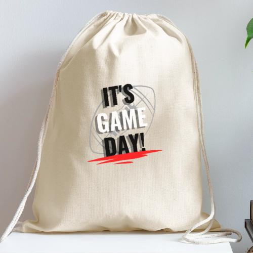 it s Game Day football - Cotton Drawstring Bag