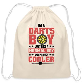 Darts Dart Player - Cotton Drawstring Bag - natural - Front