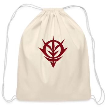Mobile Suit Gundam Thunderbolt Zeon - Cotton Drawstring Bag - natural - Front