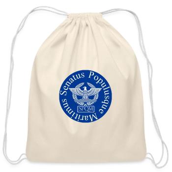 Empire of the Sea sigil - SPQM - Cotton Drawstring Bag - natural - Front