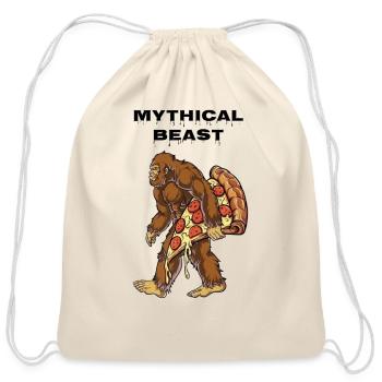 Monster Beast - Cotton Drawstring Bag - natural - Front