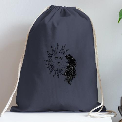 Mystical Girl & Sun - Cotton Drawstring Bag
