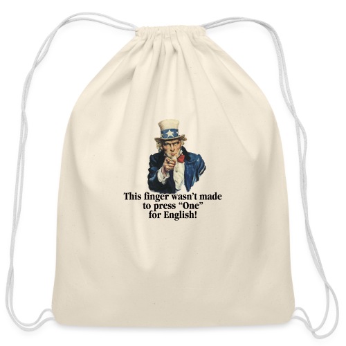 Uncle Sam - Finger - Cotton Drawstring Bag