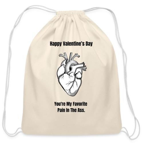 I'm Glad I Swiped Right T-Shirt | Funny Valentine - Cotton Drawstring Bag