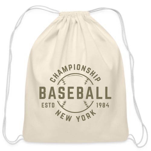 baseball new york - Cotton Drawstring Bag