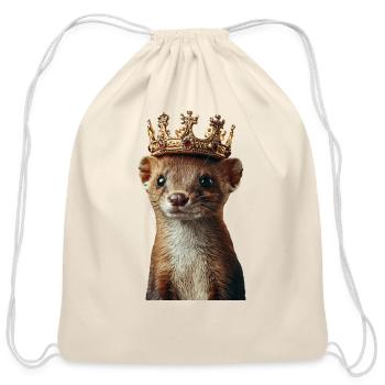 Weasel - Cotton Drawstring Bag - natural - Front